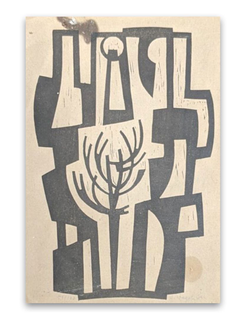 Gelegenheitsgrafik von Hans Nagel aus dem Jahr 1961